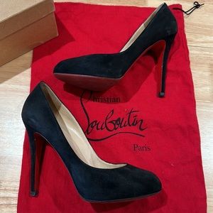 Christian Louboutin Dolly stiletto pumps black suede size 38